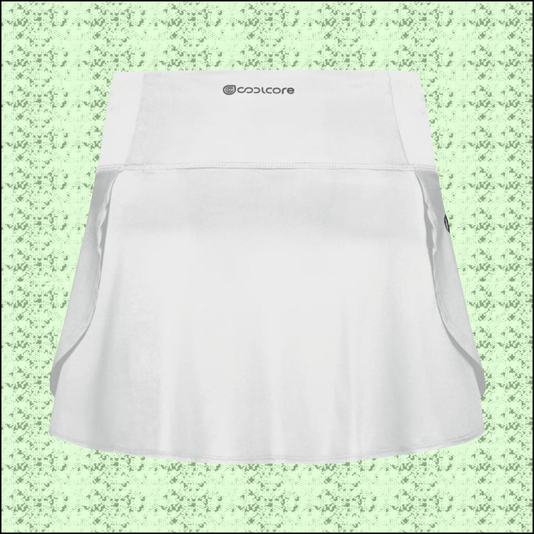 Cheetah Stripe - Performance Skort (White)