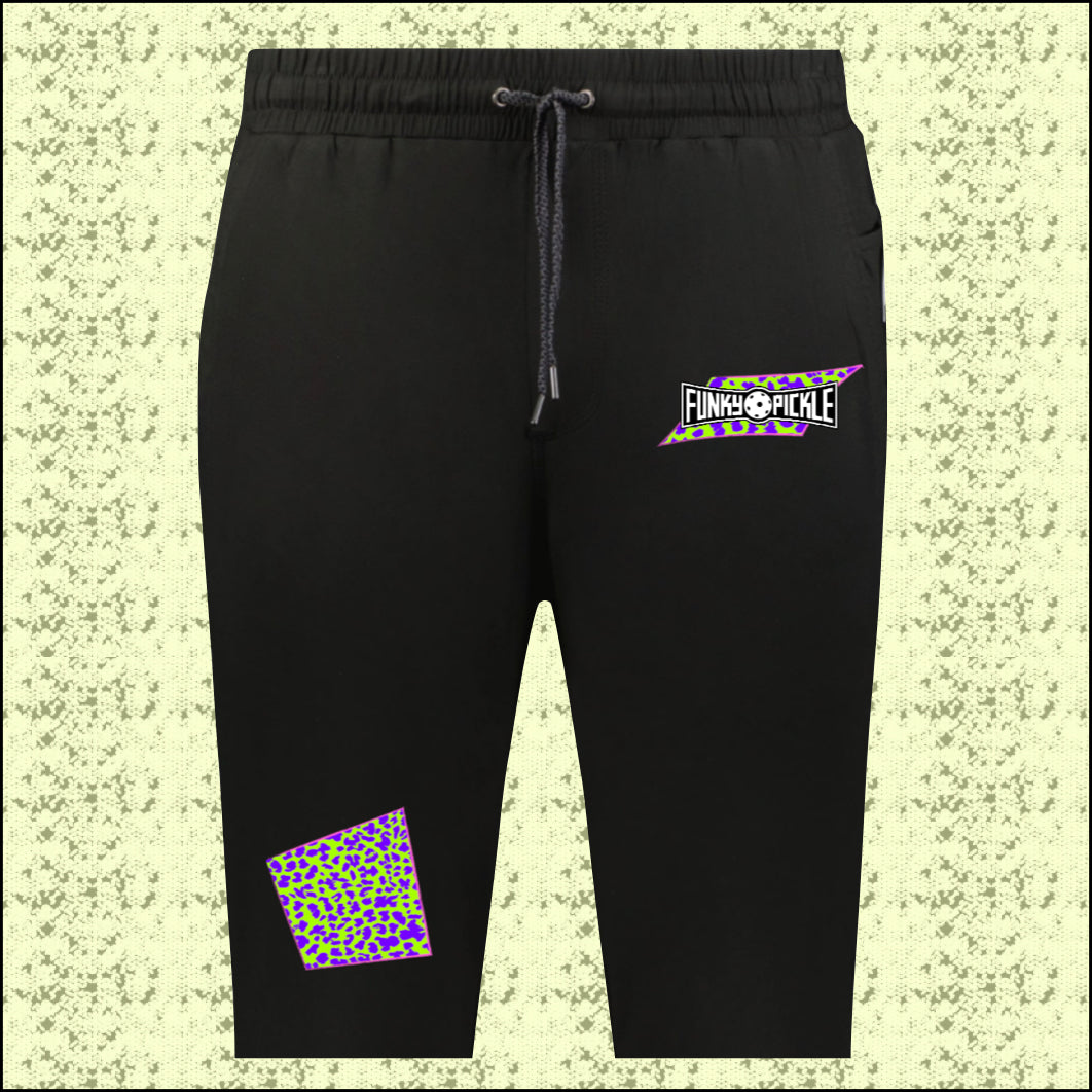 Patchwork Spots - Ladies Super Soft Joggers - Black