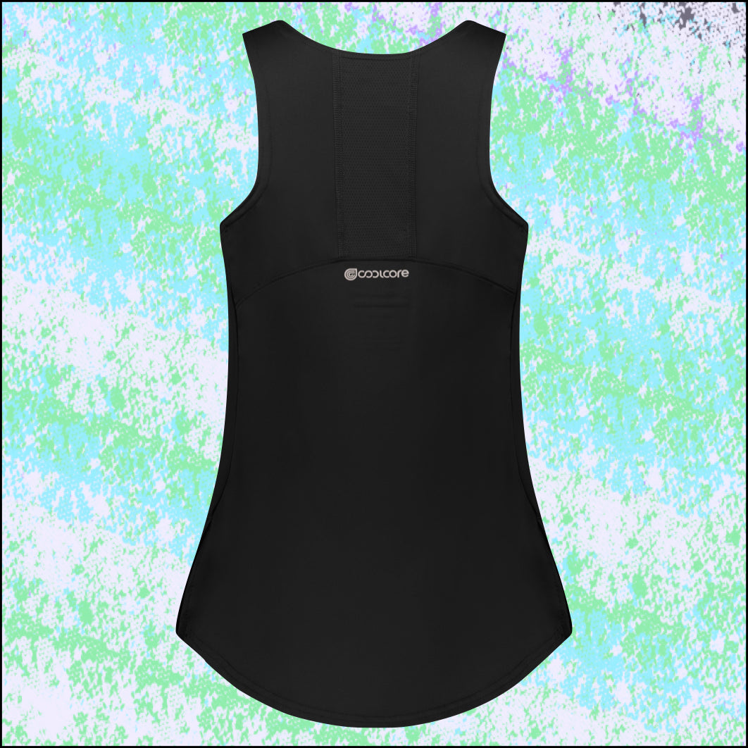 Cheetah Stripe - Ladies Fit Tank - Black